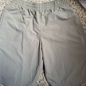 Reebok Gray Athletic Shorts Lightweight Elastic Waist